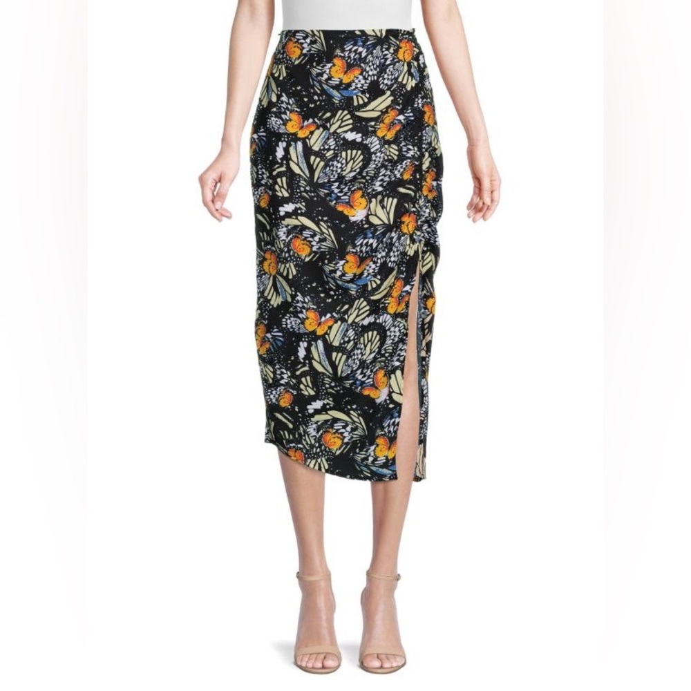 AREA STARS Butterfly Print Skirt